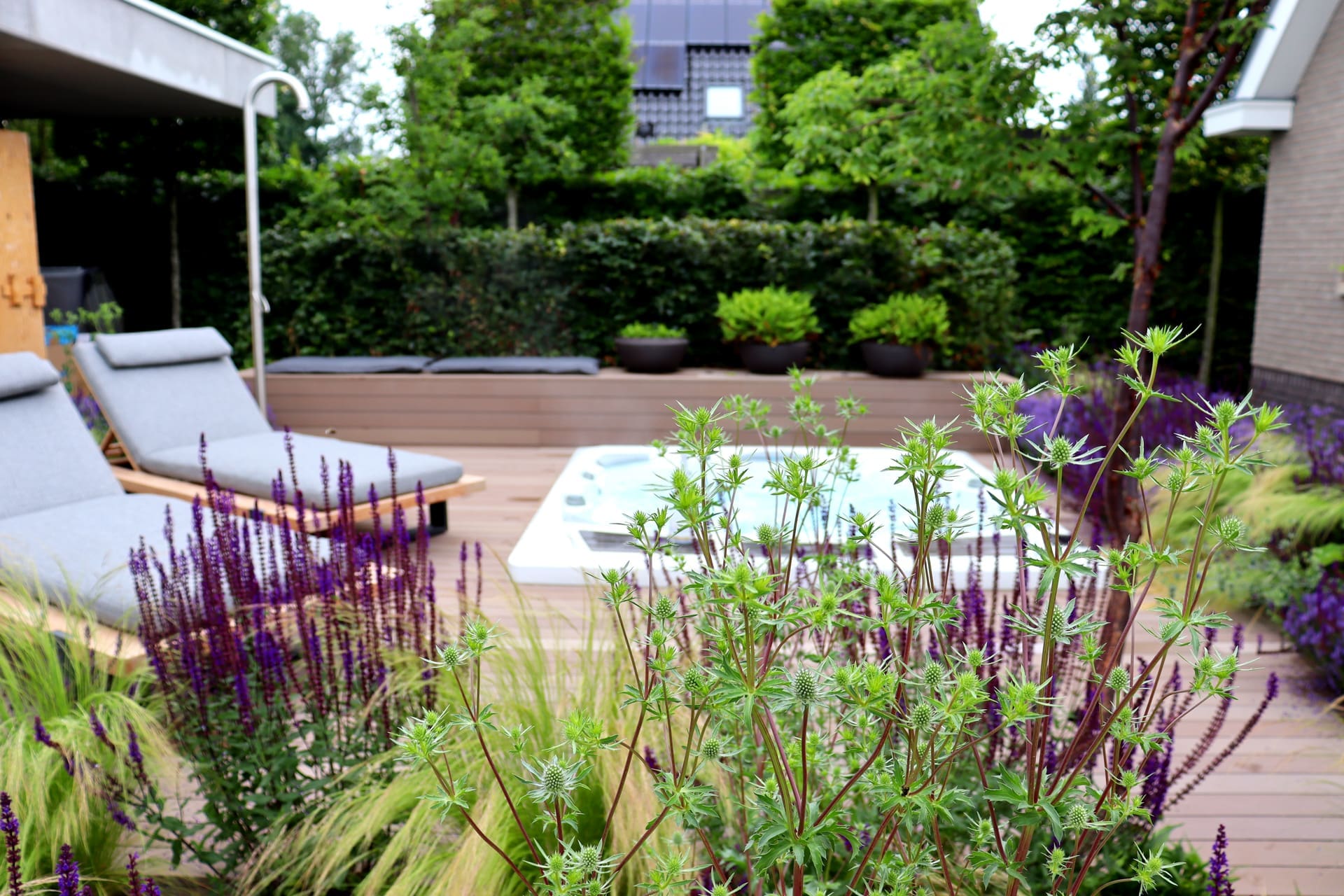 Modern wellness stadstuin